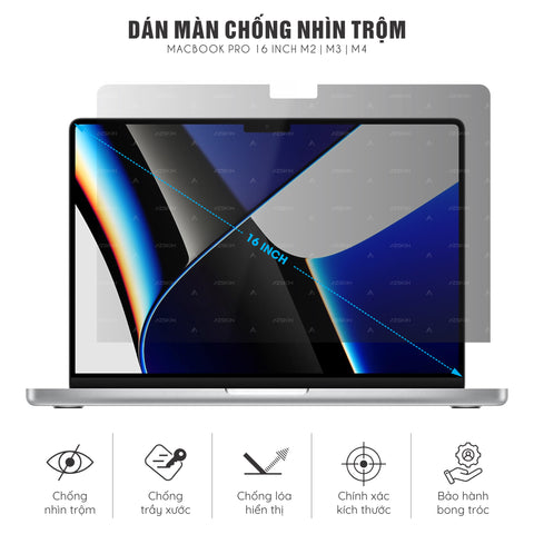 Miếng Dán Chống Nhìn Trộm Macbook Pro M2 | M3 | M4