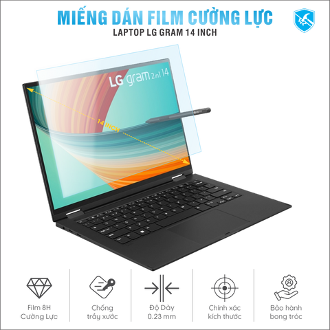 Miếng Dán Film Cường Lực Laptop LG Gram 14 inch