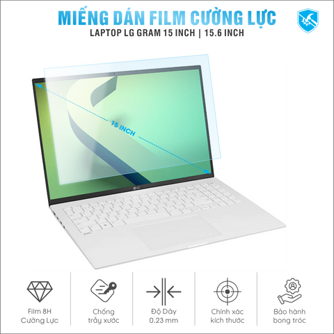 Miếng Dán Film Cường Lực Laptop LG Gram 15.6 inch