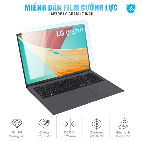 Miếng Dán Film Cường Lực Laptop LG Gram 17 inch