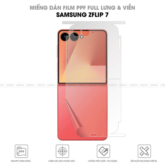 Miếng Dán PPF Samsung Galaxy Z Flip 7 Full Lưng Viền