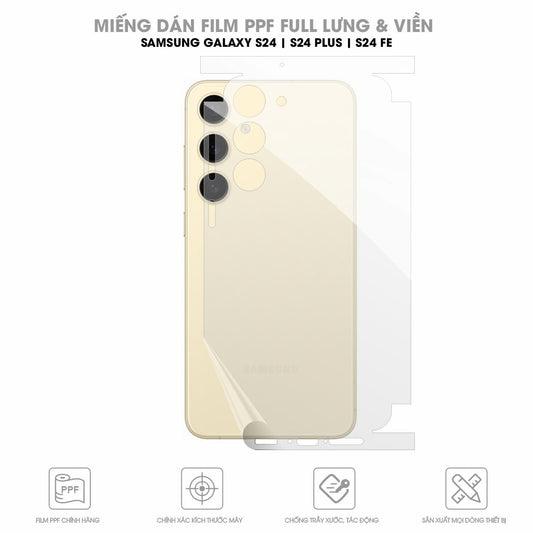 Miếng dán PPF S24 / S24 Plus / S24 FE full lưng viền