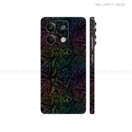 Dán Skin Điện Thoại Xiaomi Redmi 13 Series Vân Nổi Neon 02 | UVPT19