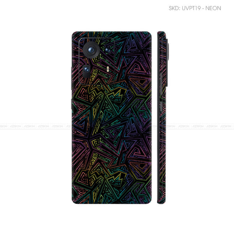 Dán Skin Điện Thoại Xiaomi Mi Mix Series Vân Nổi Neon 02 | UVPT19