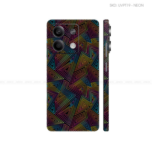 Dán Skin Điện Thoại Xiaomi Redmi 13 Series Vân Nổi Neon 03 | UVPT19