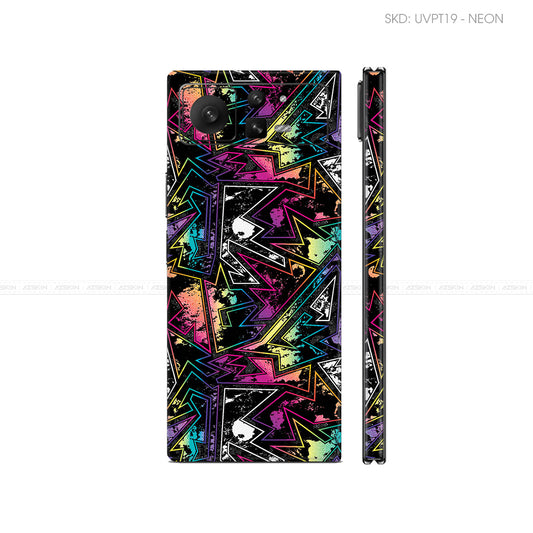 Dán Skin Điện Thoại Xiaomi Mix Fold Series Vân Nổi Neon 04 | UVPT19