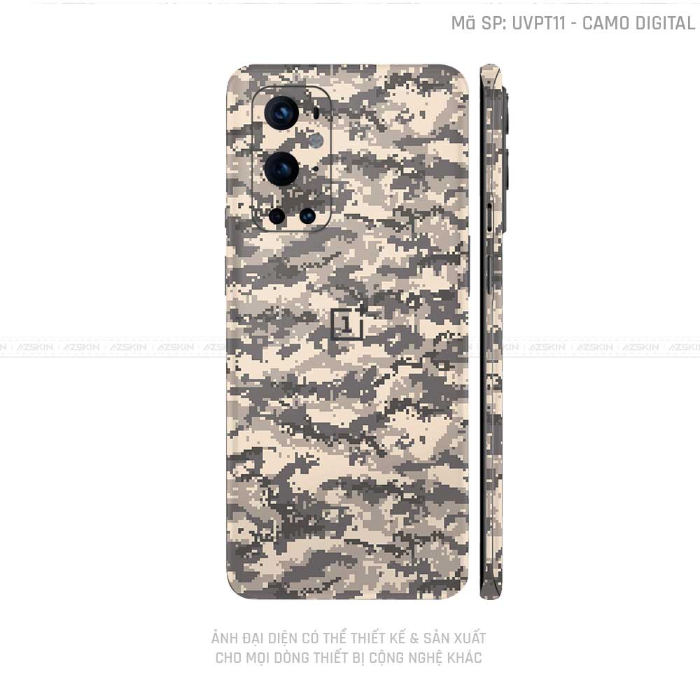 Dán Skin Oneplus 8/9 Series Vân Camo Digital Xa Mạc | UVPT11