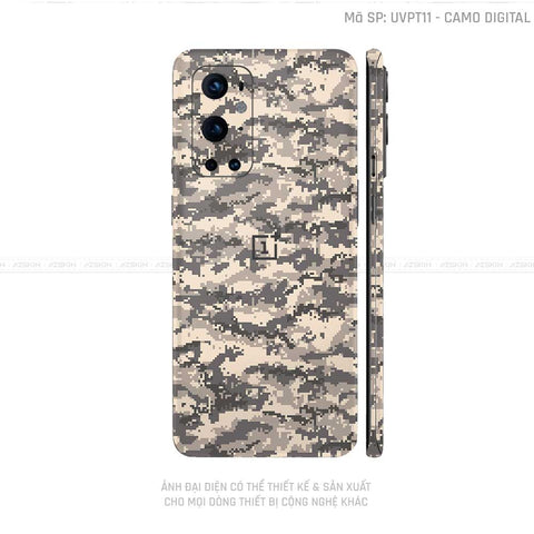 Dán Skin Oneplus 8/9 Series Vân Camo Digital Xa Mạc | UVPT11