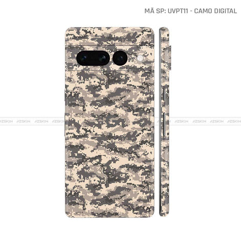 Dán Skin Google Pixel 8 Series Vân Camo Digital Xa Mạc | UVPT11