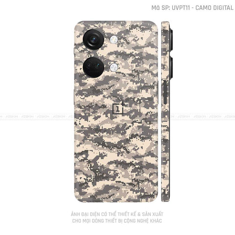 Dán Skin Oneplus Nord Series Vân Camo Digital Xa Mạc | UVPT11