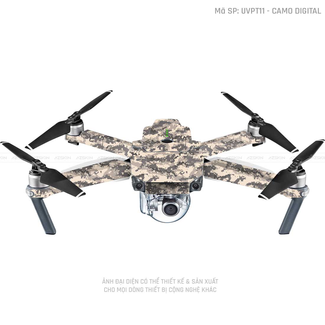 Dán Skin Flycam Vân Nổi Camo Digital  | UVPT11
