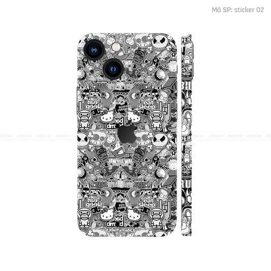 Dán Skin IPhone 15 Series Vân Sticker 02 | UVPT22