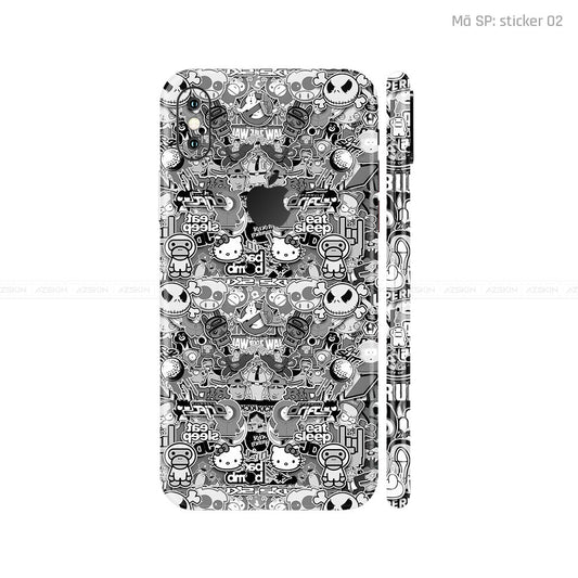 Dán Skin 3M IPhone X Series Vân Nổi Sticker 02 | UVPT22