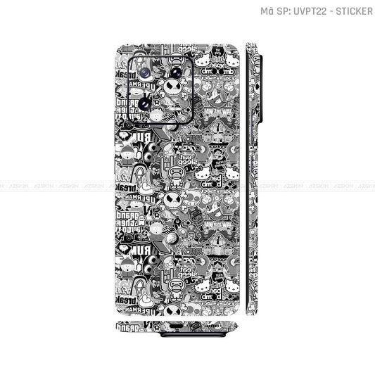 Dán Skin Xiaomi 14 Series Vân Nổi Sticker 02 | UVPT22