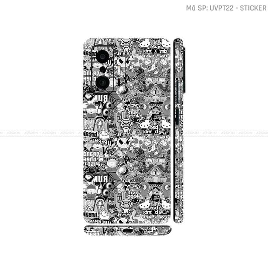 Dán Skin Xiaomi 11 Series Vân Nổi Sticker 02 | UVPT22