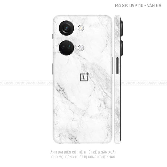 Dán Skin Oneplus Nord Series Vân Đá Trắng | UVPT10