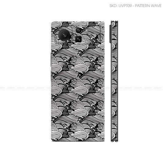 Dán Skin Điện Thoại Xiaomi Mix Fold Series Vân Nổi Wave Trắng | UVPT09