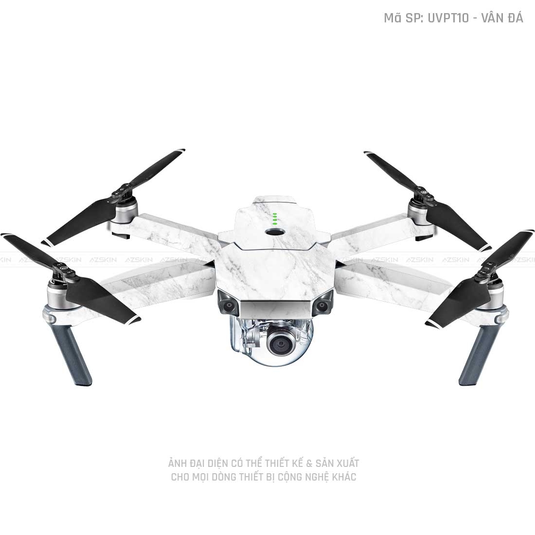 Dán Skin Flycam Vân Nổi Vân Đá Trắng | UVPT10