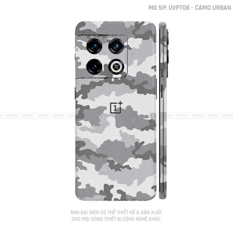 Dán Skin Oneplus 10 Series Vân Camo Urban Trắng | UVPT08