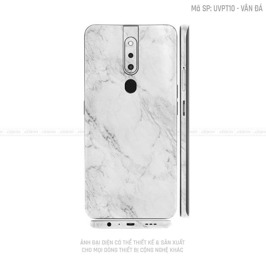 Miếng Dán Skin Điện Thoại OPPO F Series Vân Đá Trắng | UVPT10