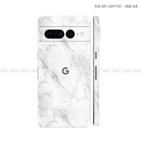 Dán Skin Google Pixel 8 Series Vân Đá Trắng | UVPT10