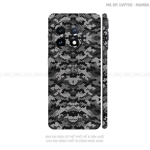 Dán Skin Oneplus Ace Series Vân Mamba Trắng | UVPT05