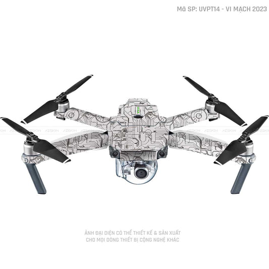 Dán Skin Flycam Vân Nổi Vi Mạch 2023 Trắng | UVPT14
