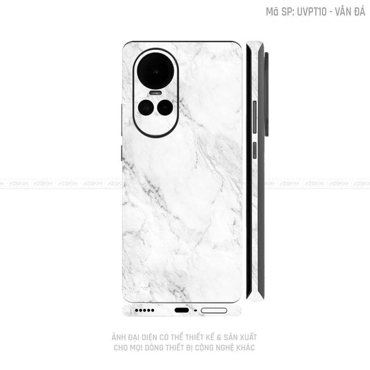 Dán Skin Điện Thoại OPPO Reno Series Vân Đá Trắng | UVPT10