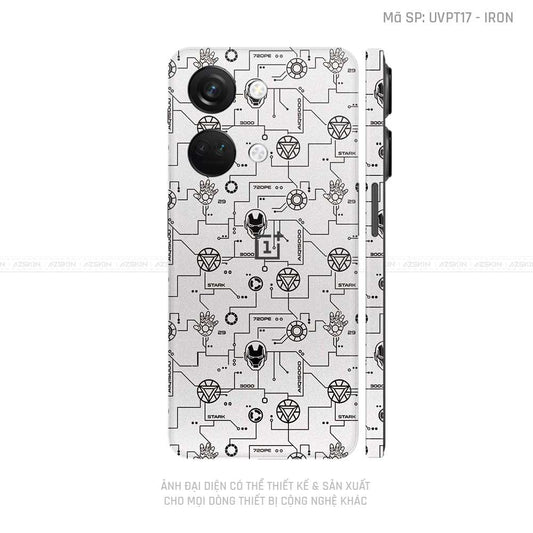 Dán Skin Oneplus Nord Series Vân Iron Trắng | UVPT17