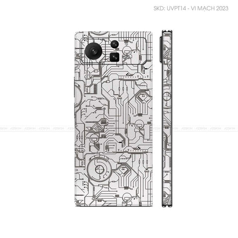 Dán Skin Điện Thoại Xiaomi Mix Fold Series Vân Nổi Vi Mạch 2023 Trắng | UVPT14