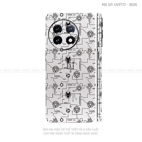 Dán Skin Oneplus Ace Series Vân Iron Trắng | UVPT17