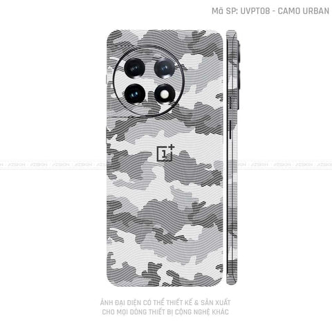 Dán Skin Oneplus 12 Series Vân Camo Urban Trắng | UVPT08