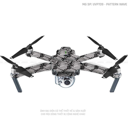 Dán Skin Flycam Vân Nổi Vân Sóng Trắng | UVPT09