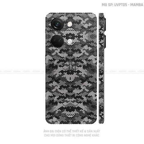 Dán Skin Oneplus Nord Series Vân Mamba Trắng | UVPT05