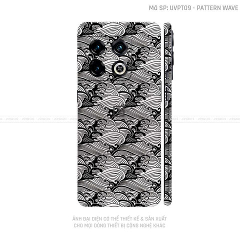 Dán Skin Oneplus 10 Series Vân Nổi Pattern Wave Trắng | UVPT09