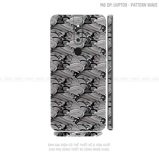 Miếng Dán Skin Điện Thoại OPPO F Series Vân Pattern Wave Trắng | UVPT09