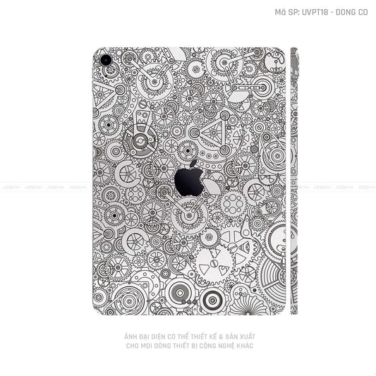 Dán Skin IPad Mini Series Vân Nổi Động Cơ Trắng | UVPT18