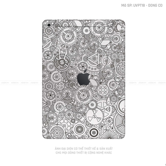 Dán Skin IPad Gen Series Vân Động Cơ Trắng | UVPT18