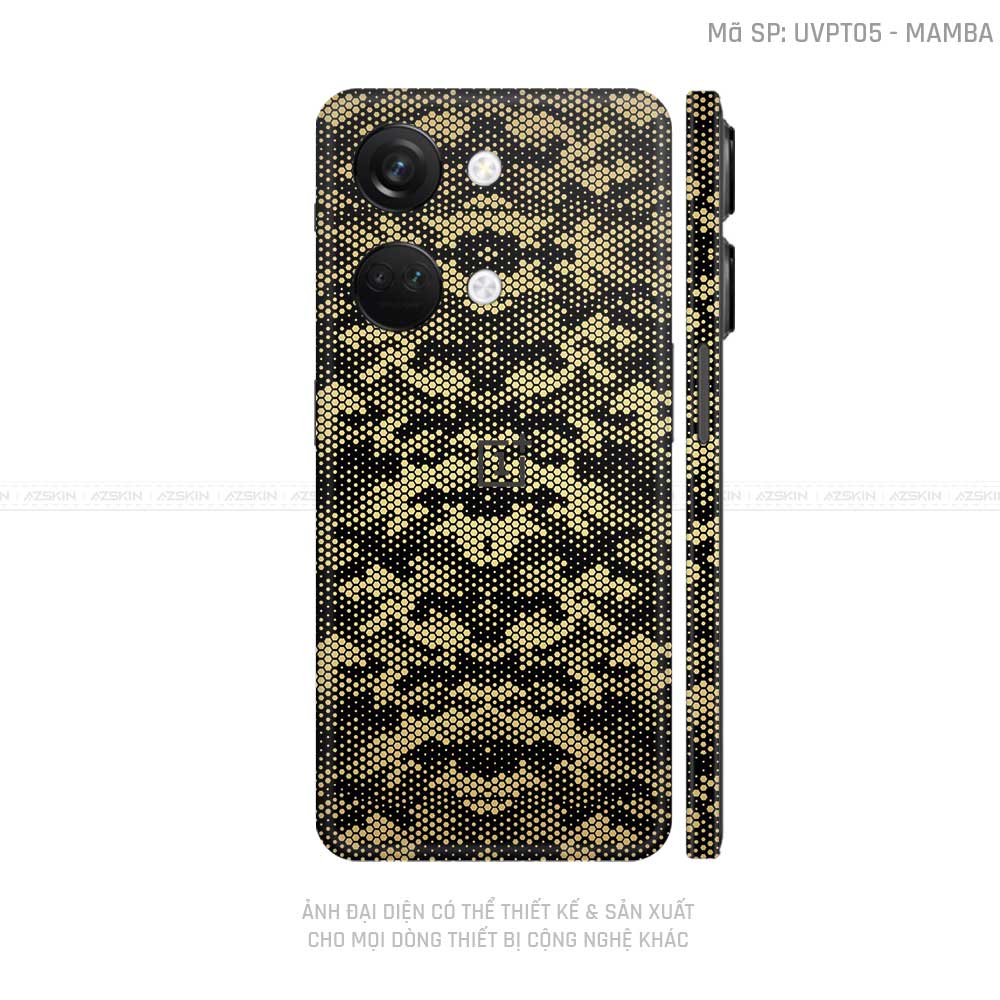 Dán Skin Oneplus Nord Series Vân Mamba Gold | UVPT05