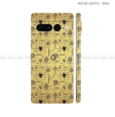 Dán Skin Google Pixel 8 Series Vân Iron Vàng | UVPT17