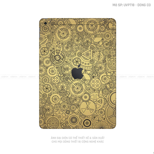 Dán Skin IPad Gen Series Vân Động Cơ Gold | UVPT18