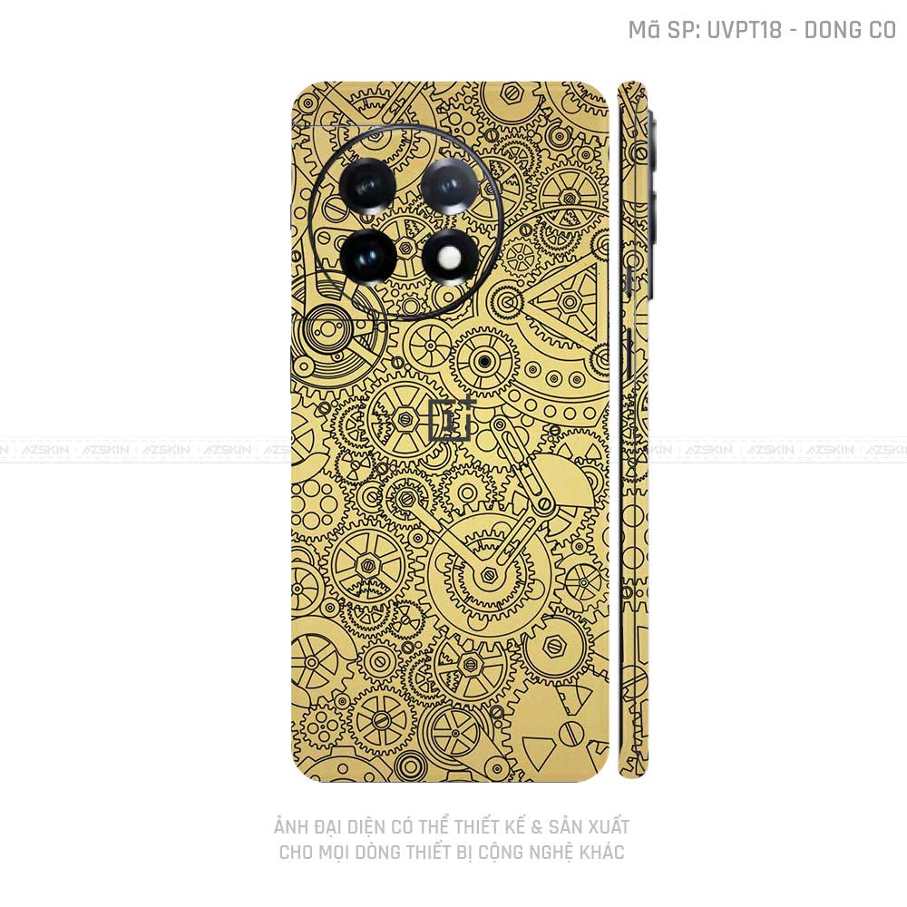 Dán Skin Oneplus Ace Series Vân Động Cơ Vàng | UVPT18