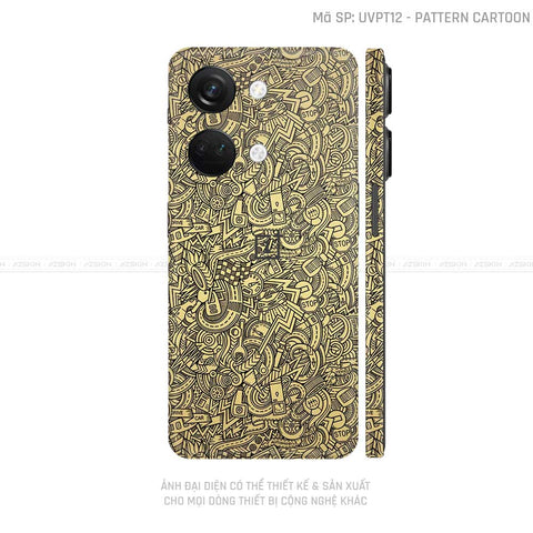 Dán Skin Oneplus Nord Series Vân Pattern Cartoon Vàng | UVPT12