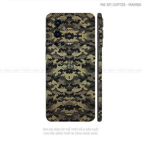 Dán Skin Oneplus 8/9 Series Vân Mamba Vàng Gold | UVPT05