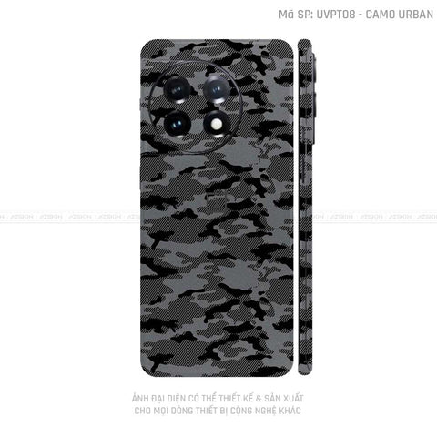 Dán Skin Oneplus Ace Series Vân Camo Urban Xám | UVPT08