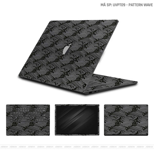 Dán Skin Macbook Vân Nổi Pattern Wave Xám | UVPT09