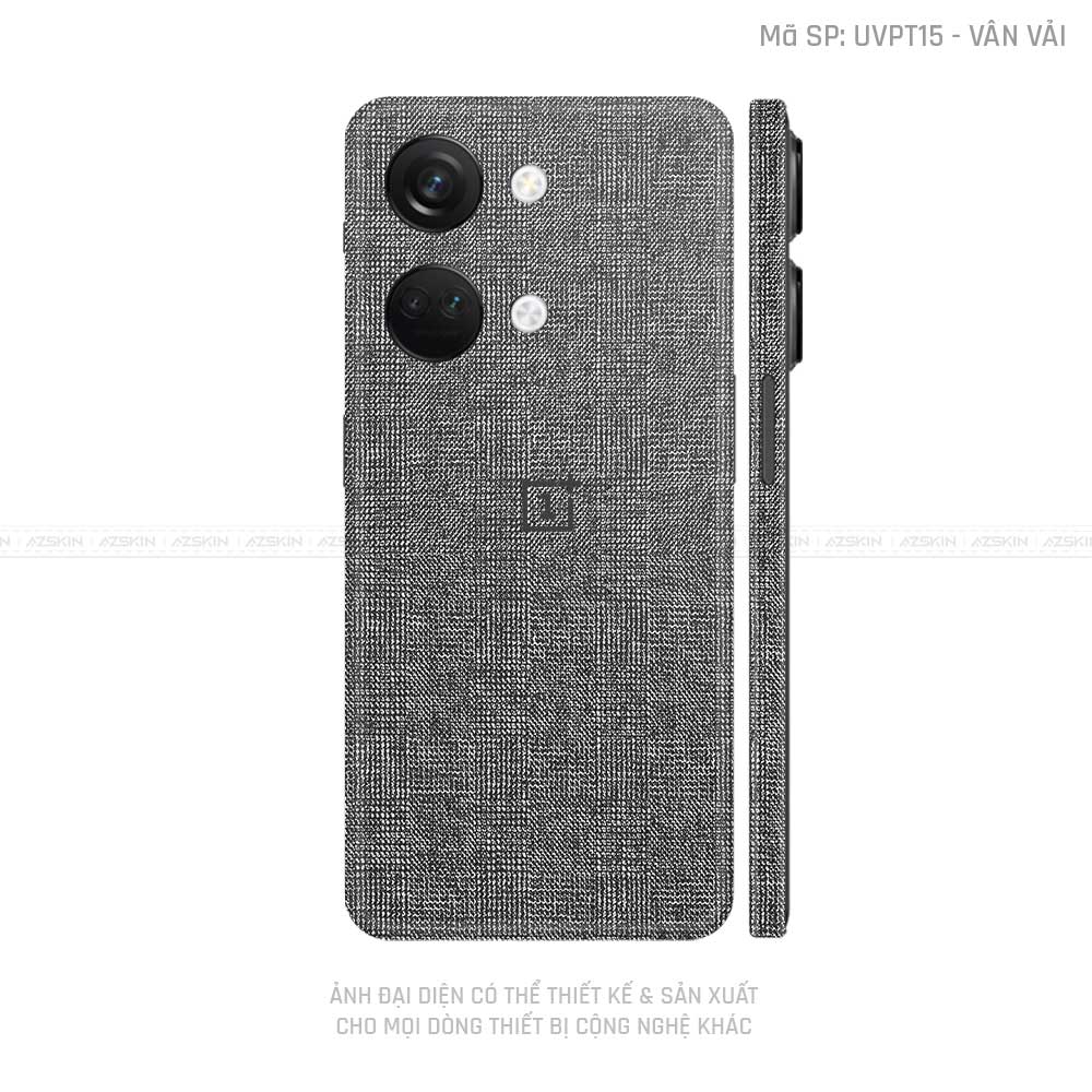 Dán Skin Oneplus Nord Series Vân Vải Xám | UVPT15