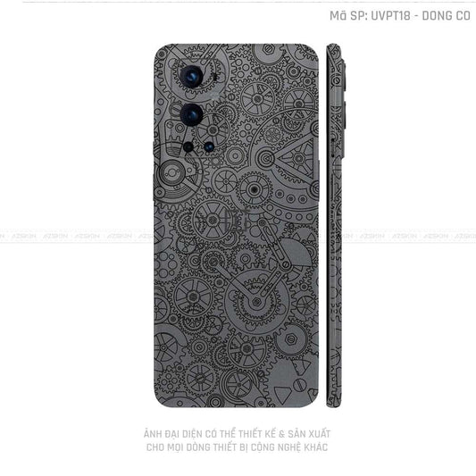 Dán Skin Oneplus 8/9 Series Vân Động Cơ Xám | UVPT18