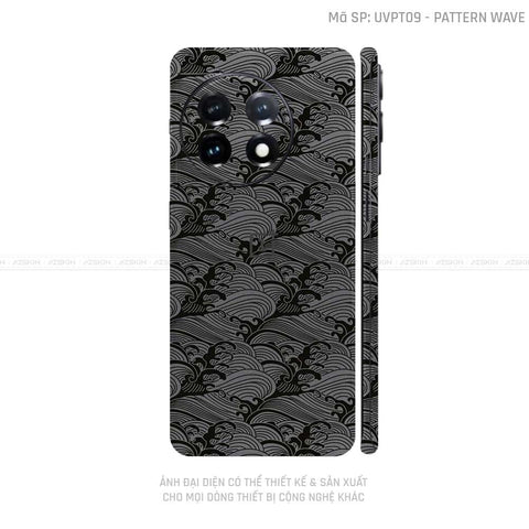 Dán Skin Oneplus Ace Series Vân Pattern Wave Xám | UVPT09
