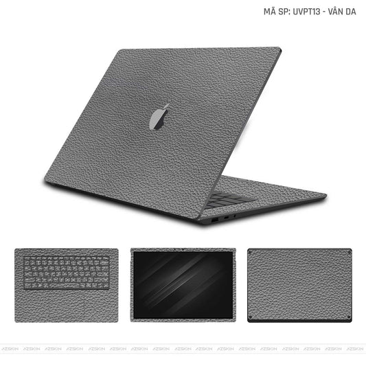 Dán Skin Macbook Vân Nổi Vân Da Xám | UVPT13